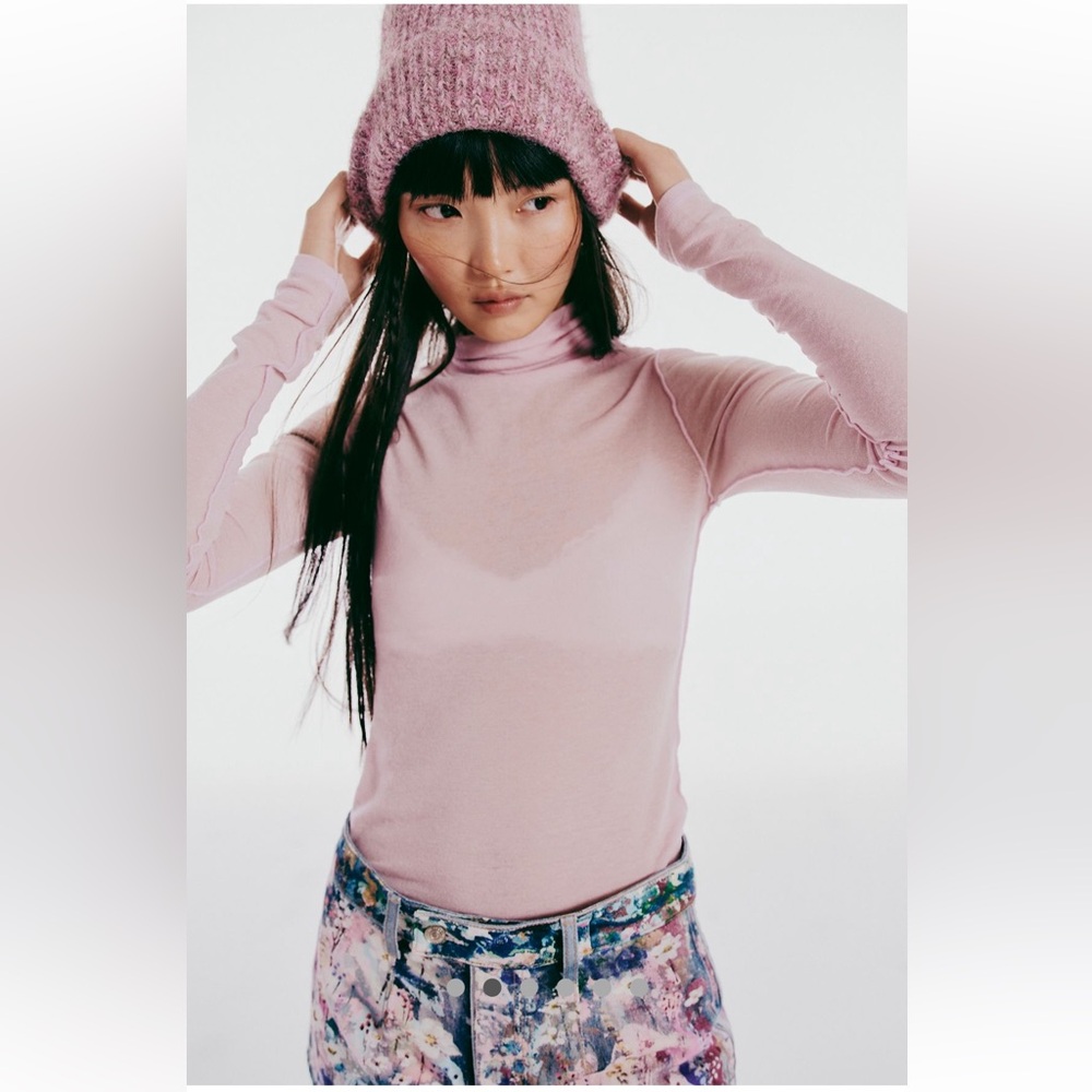 FREE PEOPLE We The Free Peppermint Turtleneck NWT